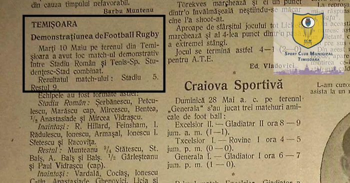 Echipa de rugby din Timişoara
