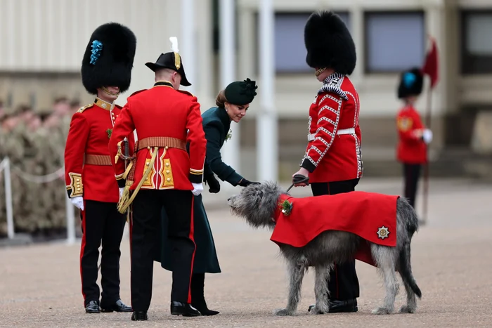 Kate Middleton, Prințesa Wales participă la Parada de Sf  Patrick a Gărzilor Irlandeze din 2025,Profimedia (2) jpg