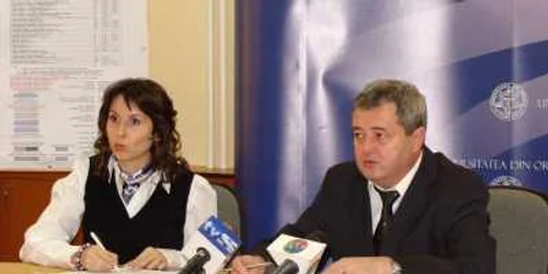 Olimpia Popoviciu și Cornel Antal, rectorul Universității Oradea