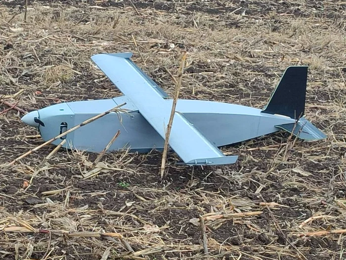 O dronă a fost găsită în sudul Republicii Moldova. FOTO: Telegram