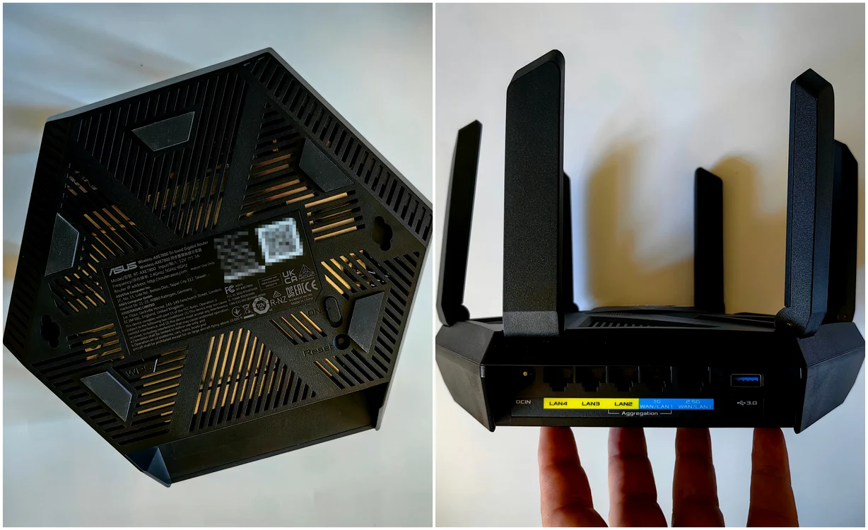 Router Asus AXE7800. FOTO Adrian Pogîngeanu