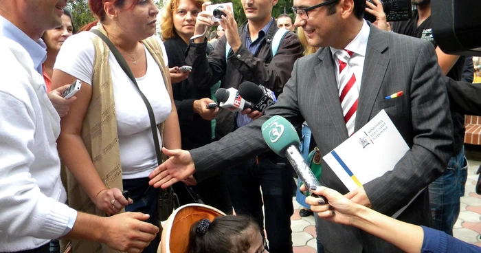 Remus Pricopie nu a fost recunoscut de părintele nemulţumit. FOTO Dana Mihai