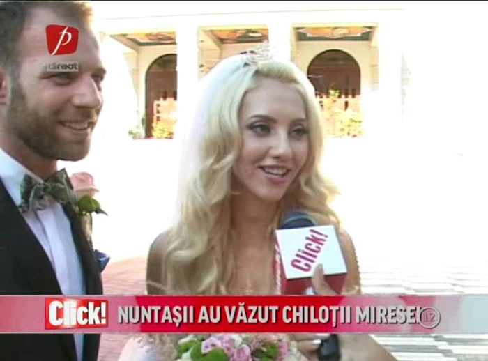 Simona şi Bogdan au vorbit cu reporterii Click! la ieşirea din biserică