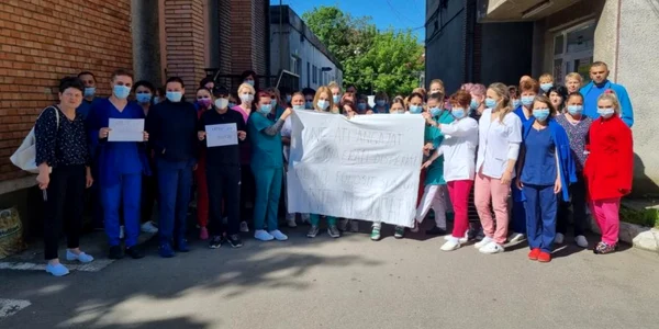 protest spital aiud