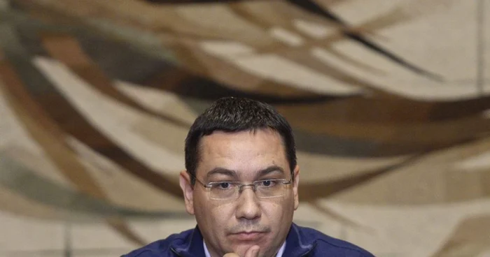 Premierul Victor Ponta FOTO Mediafax