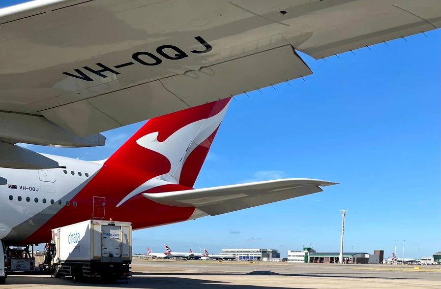 Avionul retras temporar din serviciu aparține al companiei Qantas (arhivă)
