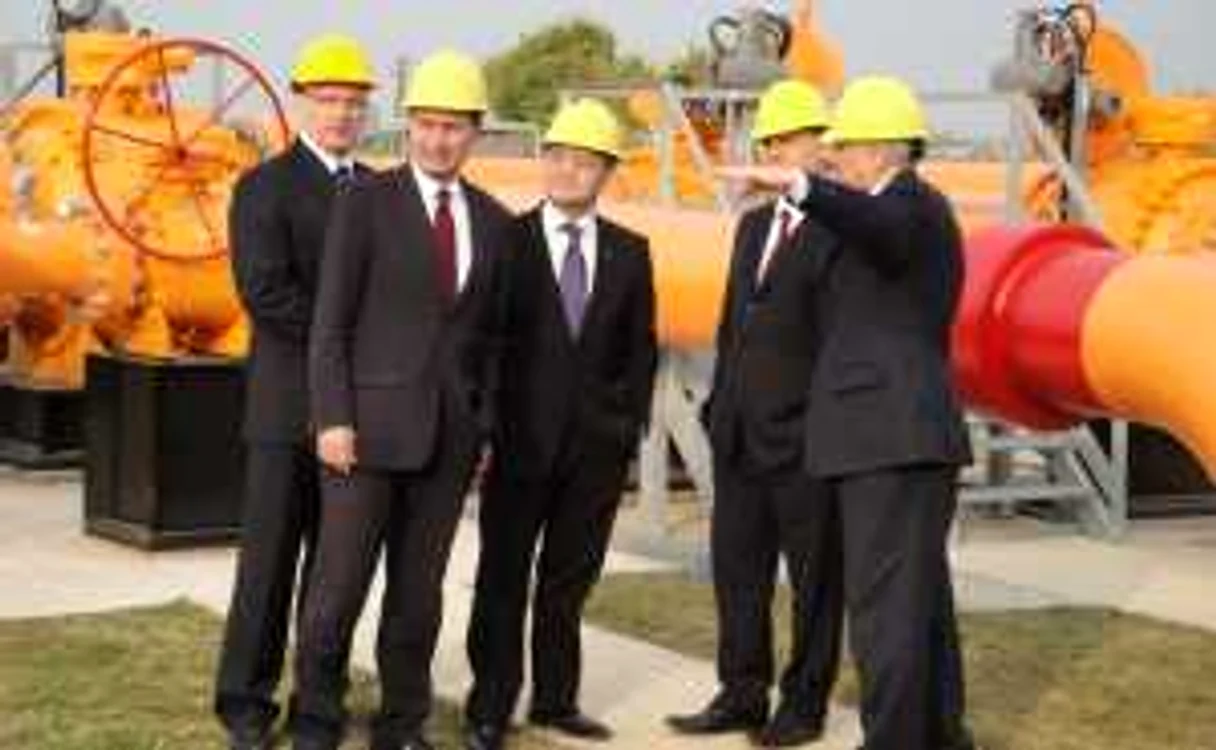 Conducta de gaz a fost inaugurată