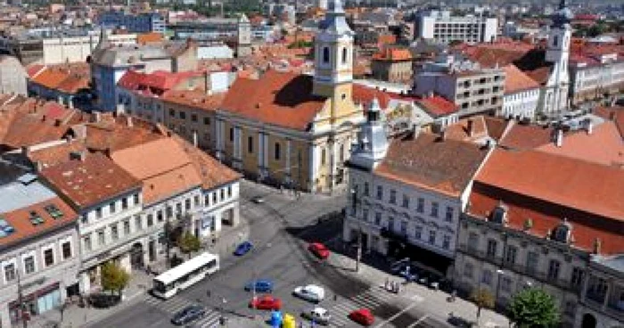 Panoramă cu centrul Clujului. FOTO: Adevărul