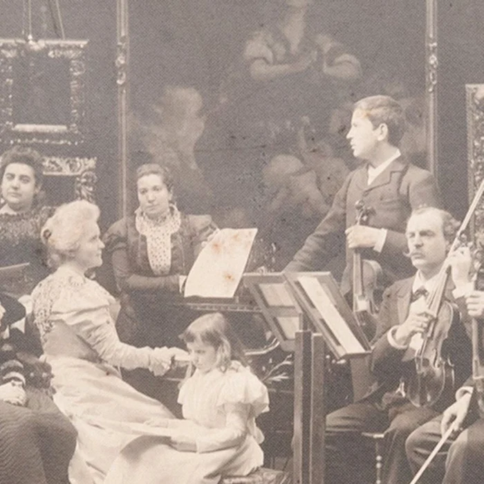 Regina Elisabeta și George Enescu / foto: arhiva