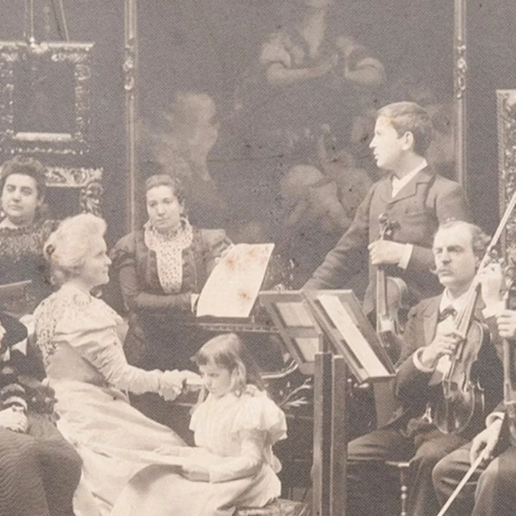 Regina Elisabeta și George Enescu / foto: arhiva