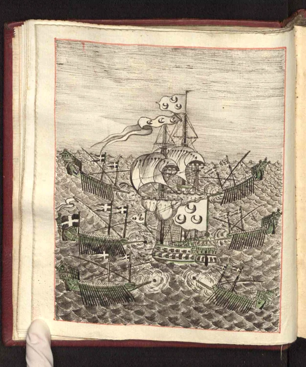 Sistemele de fortificații din secolul al XIV-lea, descrise într-un manuscris militar foarte rar (foto: Biblioteca Batthyaneum din Alba Iulia)