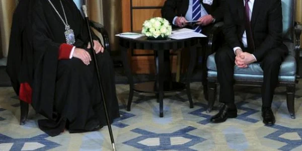 Theodorus al II-lea intalnindu-se cu Vladimir Putin la Cairo FOTO EPA-EFE