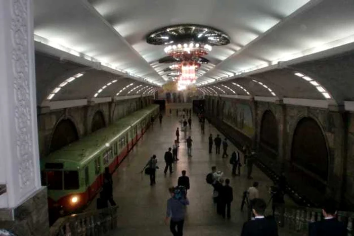 Metroul din Phenian FOTO Andrei Ivanov/Sputnik