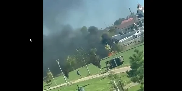 masina politie in flacari captura video Europol jpg
