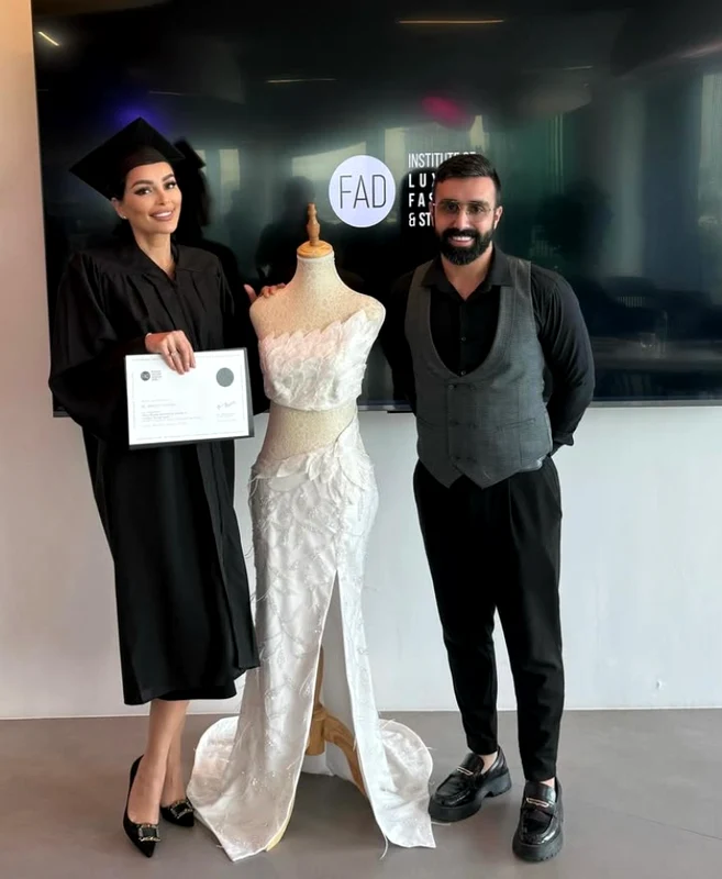 Brigitte Pastramă a absolvit Level 1 la Fashion Academy DubaI foto: Instagram 