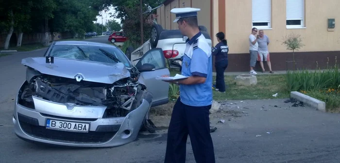 Accident spectaculos la Chişoda