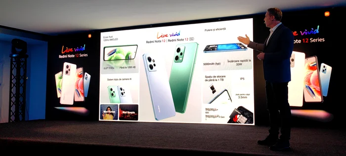 Prezentare Xiaomi Redmi Note 12 5G și Redmi Note 12. FOTO Adrian Pogîngeanu