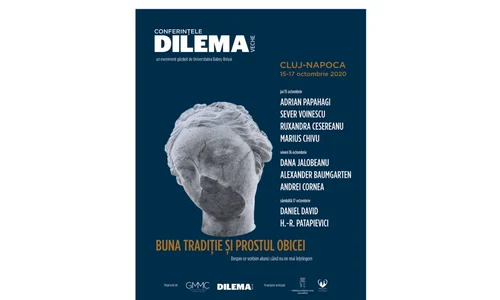 Despre buna tradiție și prostul obicei Conferințele Dilema veche, Cluj Napoca, 15 17 oct 2020 jpeg