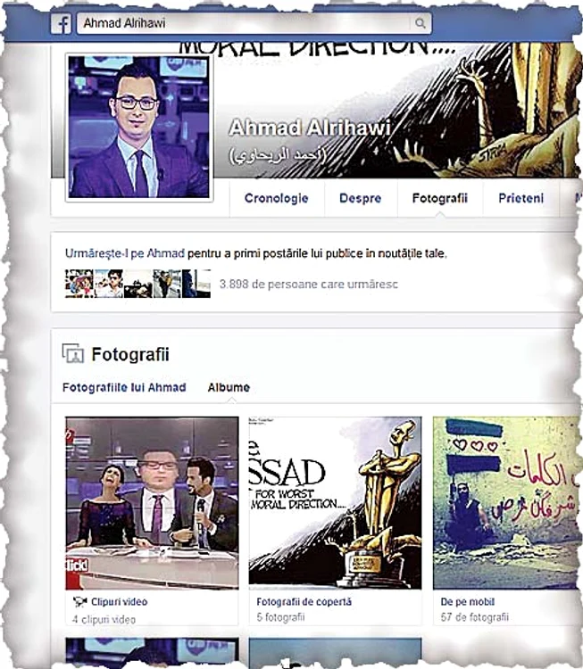 Ahmad Alrihawi a pus clipul pe Facebook