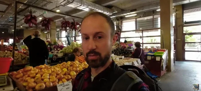 Nick Benvenuto, fascinat de Piața Obor FOTO YouTube