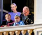 Prinții Jacques și Gabriella de Monaco, la balcon