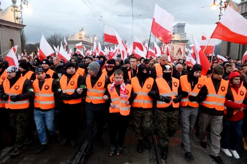 Mars de ziua nationala a Poloniei la Varsovia FOTO EPA -EFE / Pawel Supernak