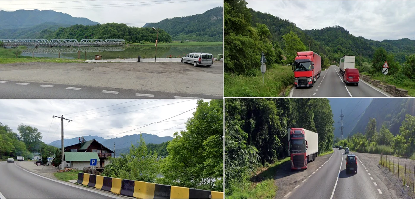 Parcări și refugii publice pe Valea Oltului în Vâlcea Foto Colaj