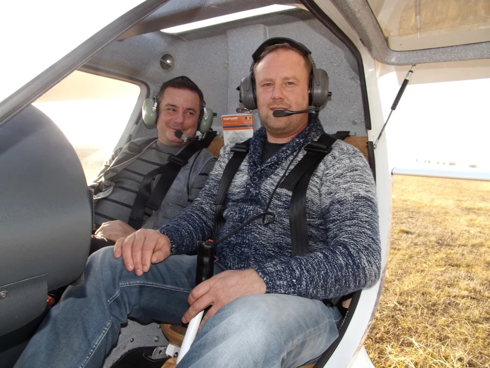 Endre Molnar, proprietarul aerodromului de lângă Turnu Severin FOTO Alexandra Georgescu