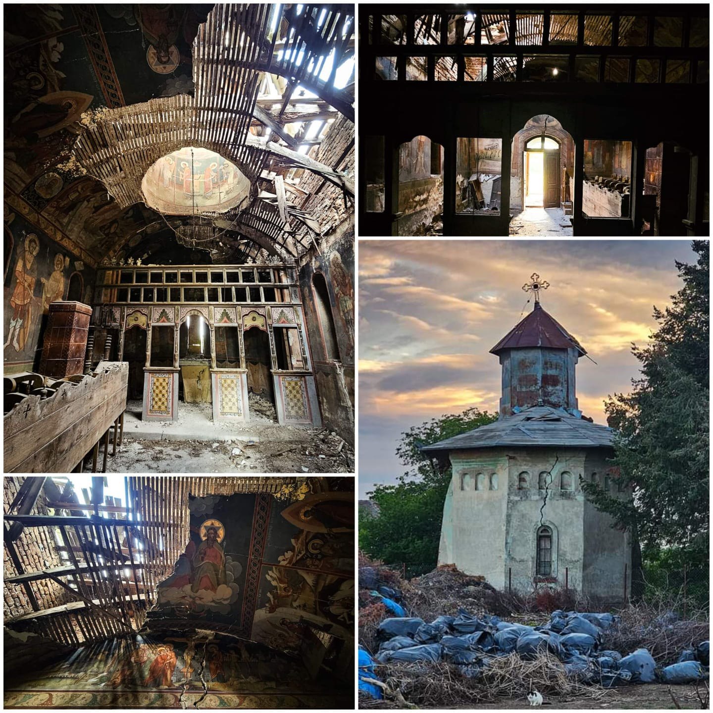 Soarta tristă a Schitului Moara Vlăsiei de la Snagov. Biserica lăsată în paragină va fi demolată: „Curge apă prin acoperiș” VIDEO Soarta tristă a Schitului Moara Vlăsiei de la Snagov. Biserica lăsată în paragină va fi demolată: „Curge apă prin acoperiș” VIDEO