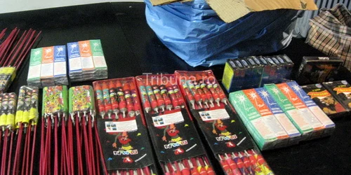 Obiectele pirotehnice au fost confiscate