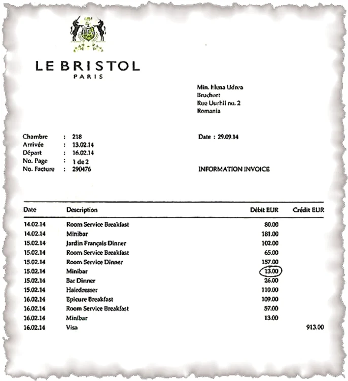 Factura nu include tariful de cazarea