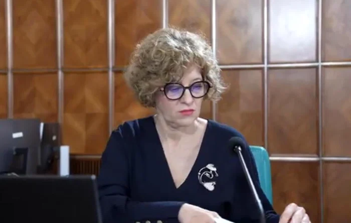 Oana Gheorghiu, la prima ședință de guvern FOTO: Captură video youtube