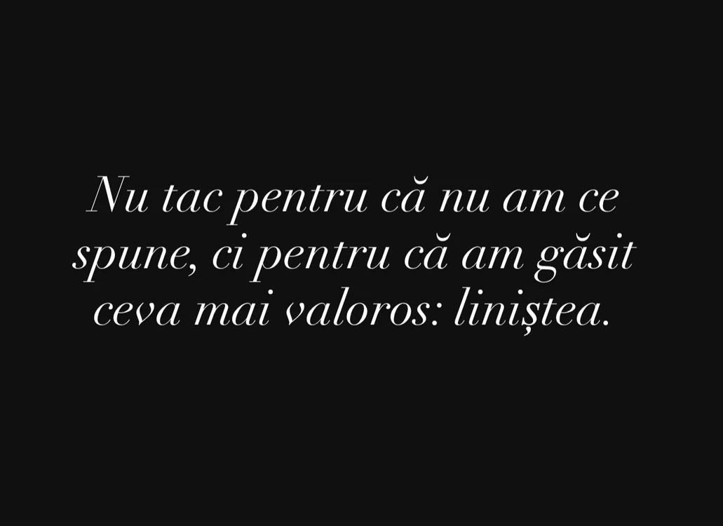 Mesajul publicat de Valentin Sanfina / foto: Instagram