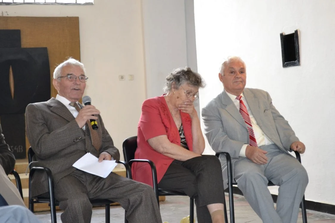 Vasile Fantaziu (stânga) a fost secretarul Asociaţiei foştilor deportaţi în Bărăgan FOTO memorialsighet.ro