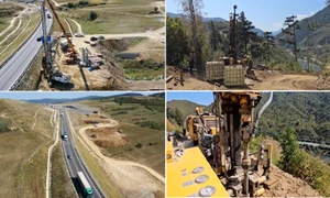 Lotul 2 Boița Cornetu al Autostrăzii Sibiu Pitești la finele lui august 2024 Colaj CNAIR
