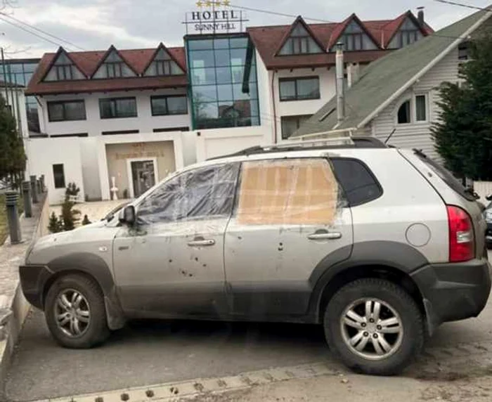 Mașina cu numere de Ucraina atacată de ruși / Camelia Aldea