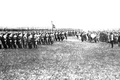 Soldați români la intrarea în Primul Război Mondial (sursa: Gogu Negulesco, Rumania's sacrifice, New York Century Co, 1918)