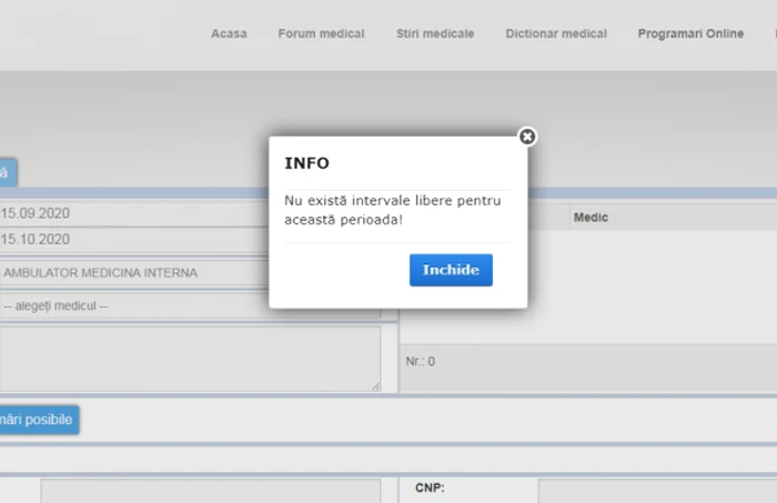 programare spital