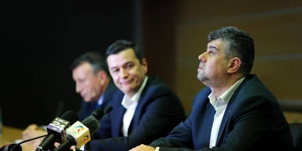 Marcel Ciolacu şi Sorin Grindeanu PSD FOTO Mediafax / Dani Amariei