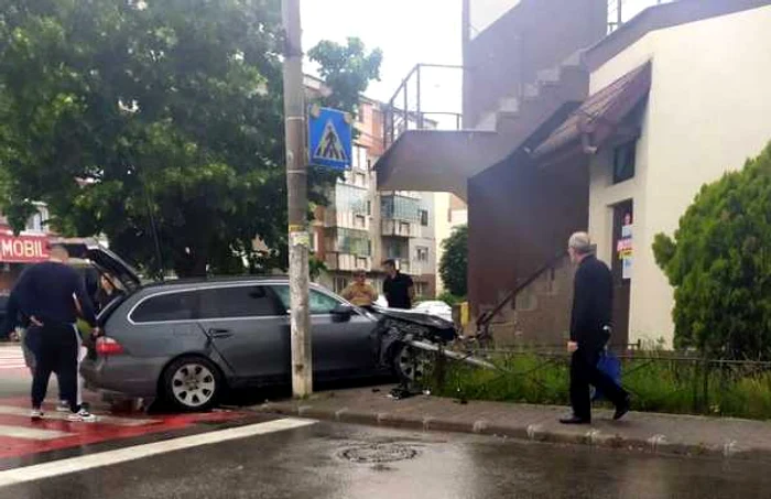 Accident la intrare în Hunedoara