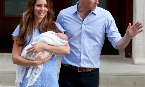 The Duke And Duchess Of Cambridge Leave The Lindo Wing With Their Newborn Son jpeg
