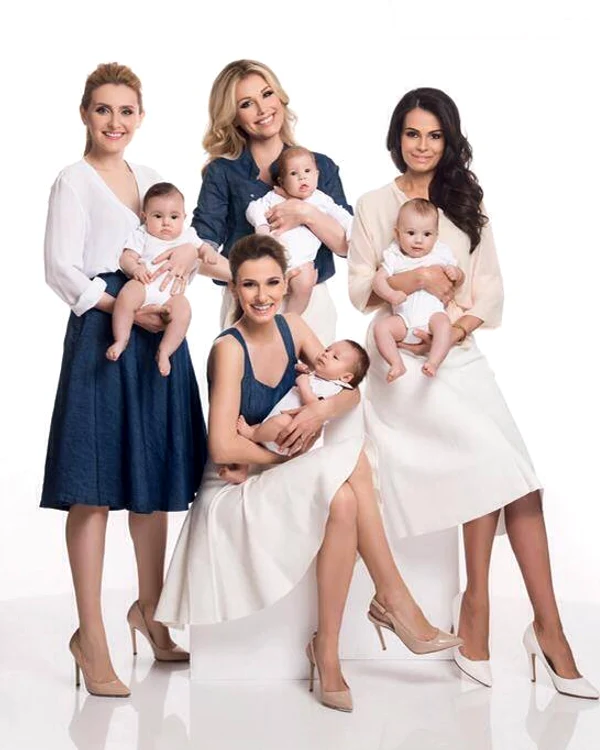 Mămici din showbiz, la sedinta foto