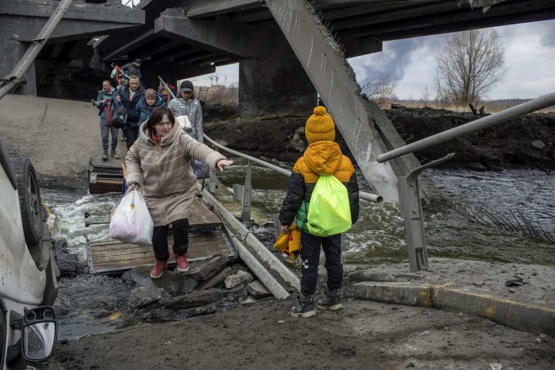 Războiul ruşilor împotriva ucrainenilor a transformat în refugiaţi milioane de oameni Foto: EP/EFE