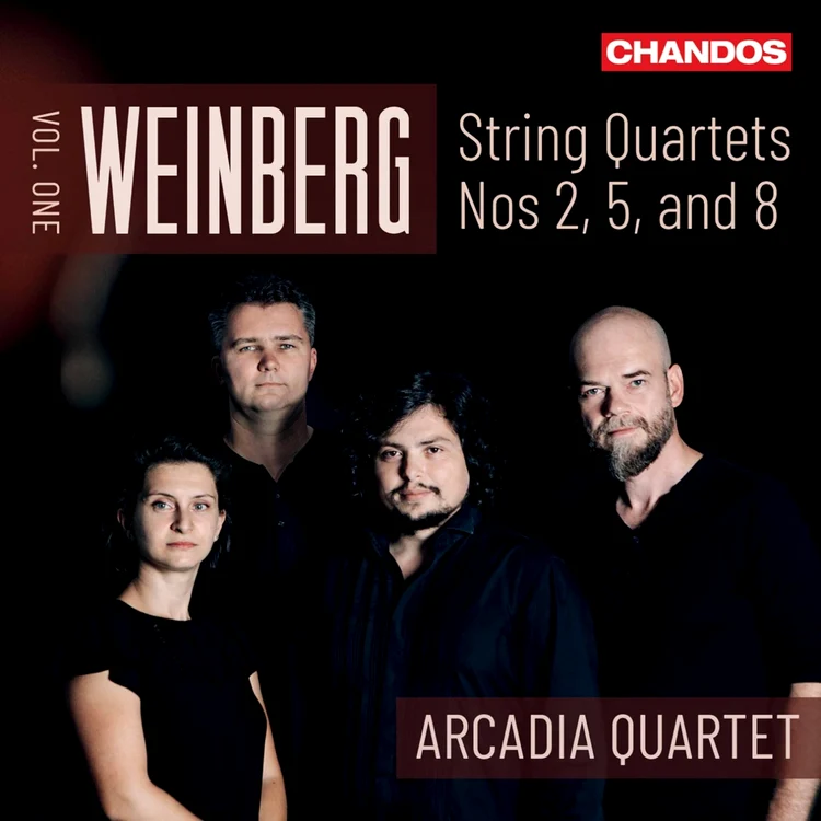 Cvartetul Arcadia pe coperta albumului Weinberg - vol. 1
