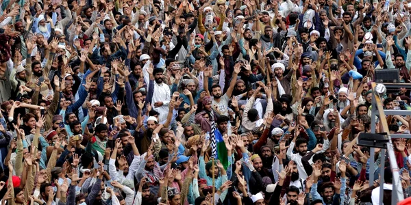 Manifestatie a partidului Tehreek-e-Labbaik Pakistan FOTO EPA-EFE