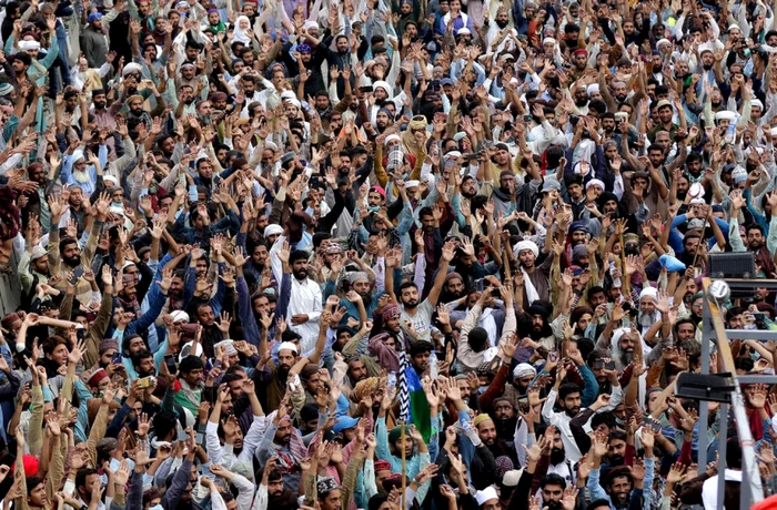 Manifestaţie a partidului Tehreek-e-Labbaik Pakistan FOTO EPA-EFE