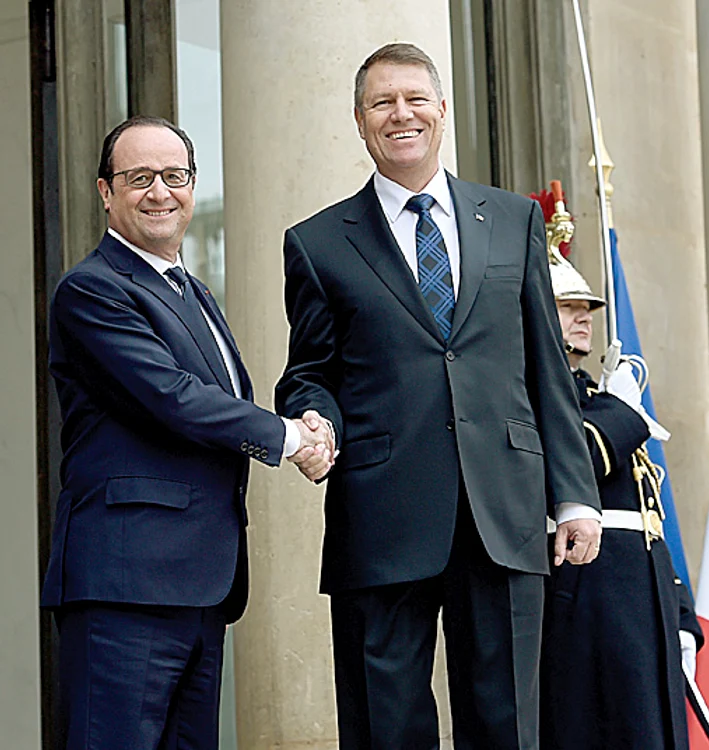 Iohannis şi Hollande, la Palatul Elysée