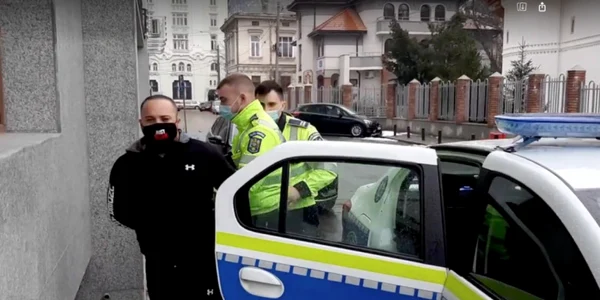 barbat urmarit de politie bucuresti foto captura politia capitalei 