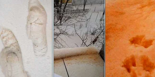 Zăpadă în tente de roz şi portocaliu FOTO Costel Crângan