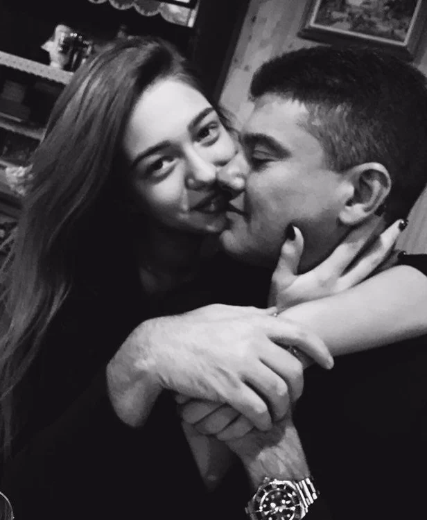 Cristi Boureanu şi Laura, într-un moment romantic